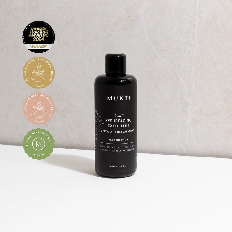 2 - in - 1 Resurfacing Exfoliant | 100ml - Mukti Organics