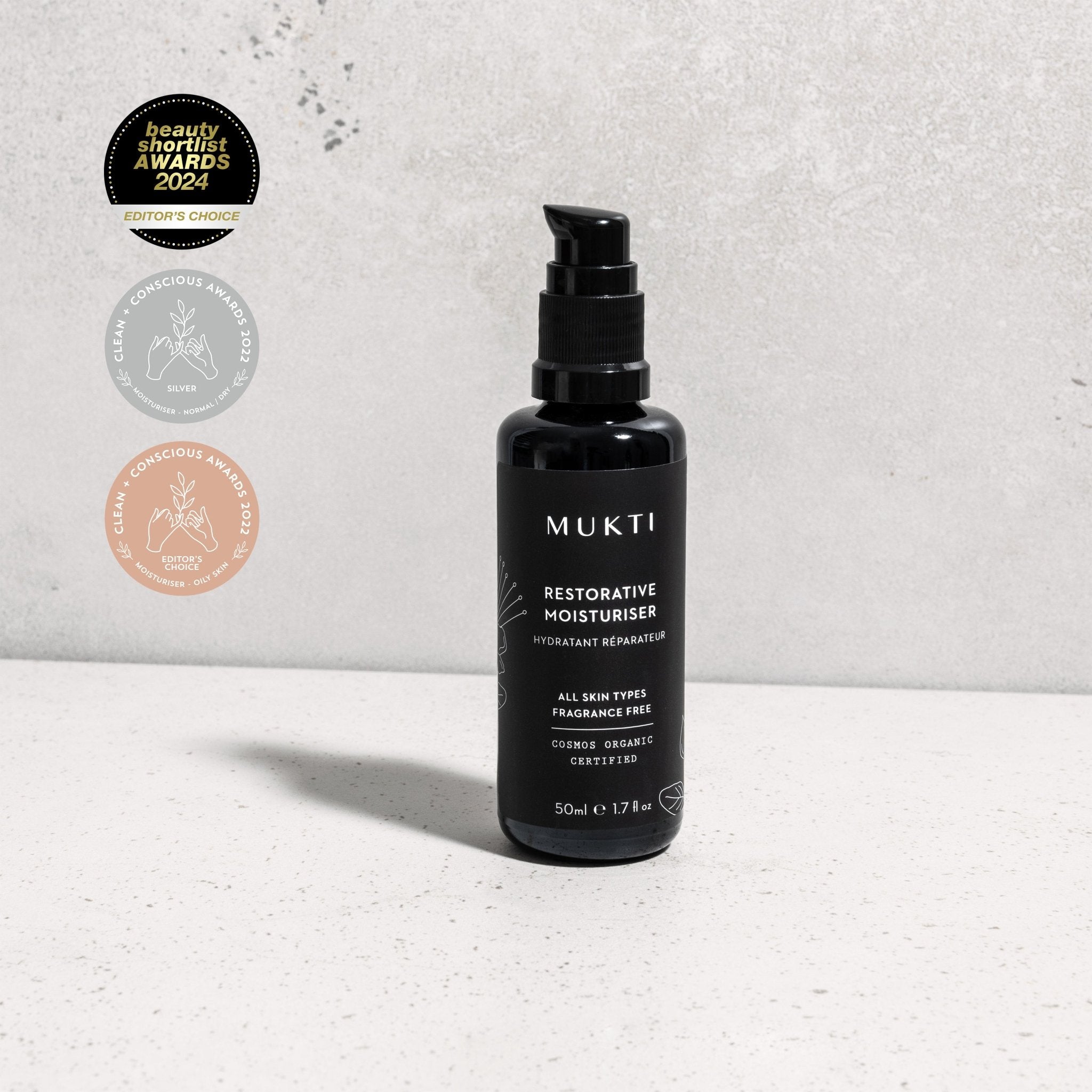 Restorative Moisturiser | 50ml - Mukti Organics